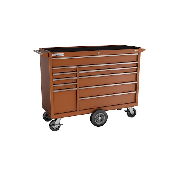 Champion Tool Storage FMPro Tool Cabinet, Maintenance Cart, 11 Drawer, Red, Steel, 54 in W x 20 in D FMP5411MC-RD - main